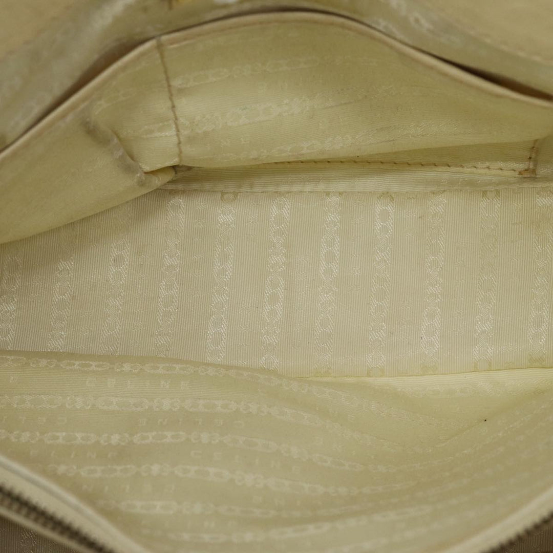 Celine Boogie bag Hand Bag Leather Beige Auth bs14379