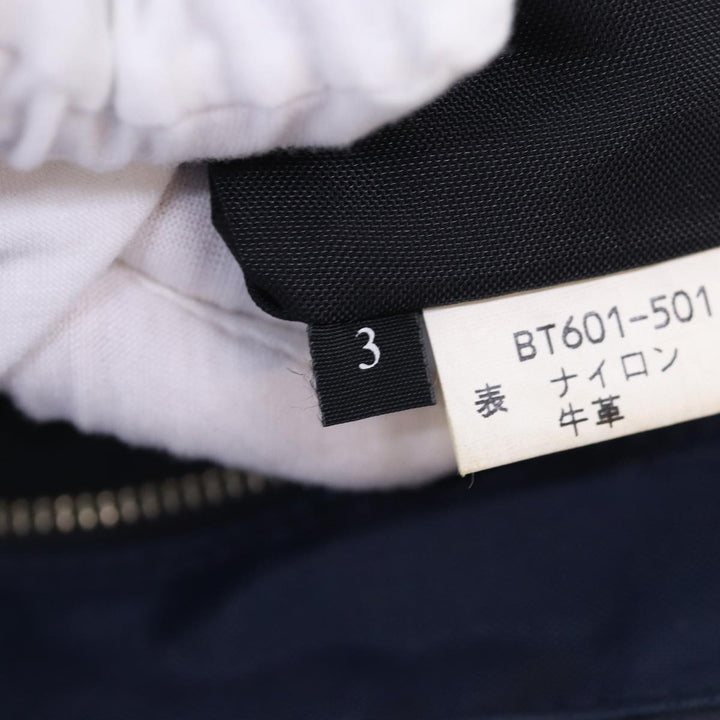 BurberrySs Nova Check Blue Label Tote Bag Nylon Black Beige Auth bs14389