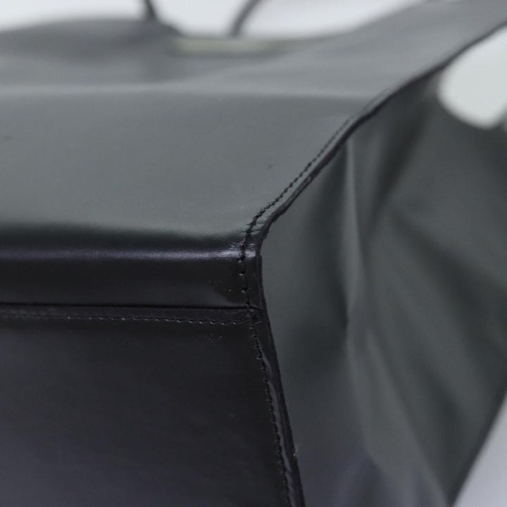 Top Quality Chanel Hand Bag Leather Black CC Auth bs14401