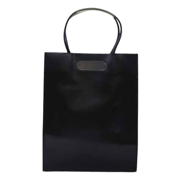 Top Quality Chanel Hand Bag Leather Black CC Auth bs14401