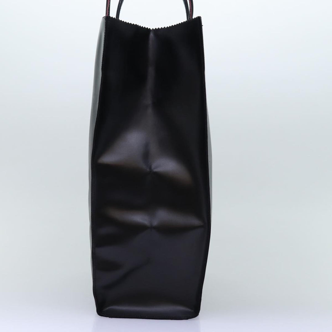 Top Quality Chanel Hand Bag Leather Black CC Auth bs14401