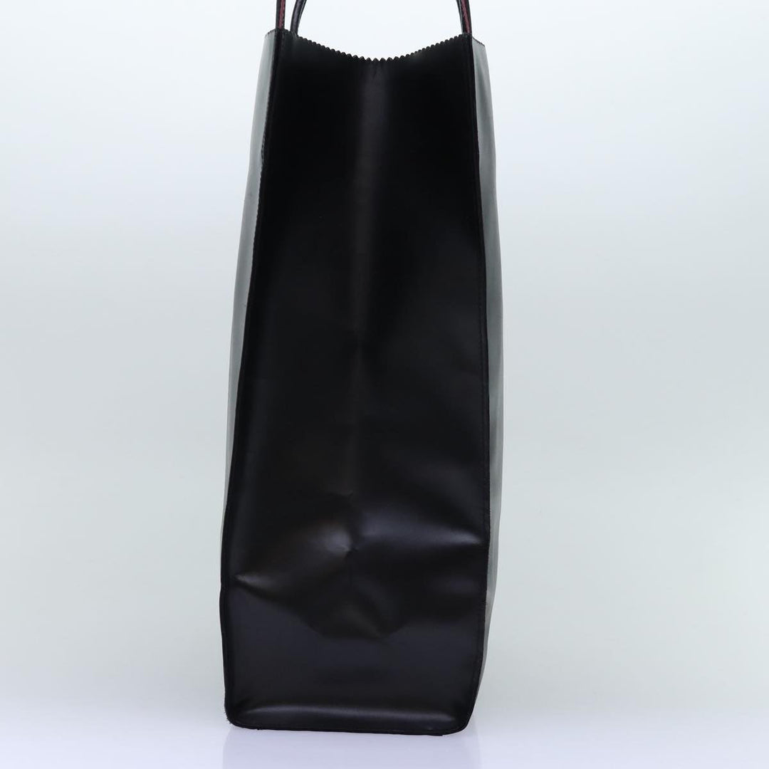 Top Quality Chanel Hand Bag Leather Black CC Auth bs14401
