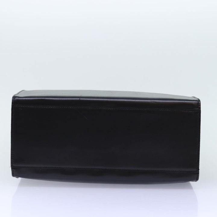 Top Quality Chanel Hand Bag Leather Black CC Auth bs14401