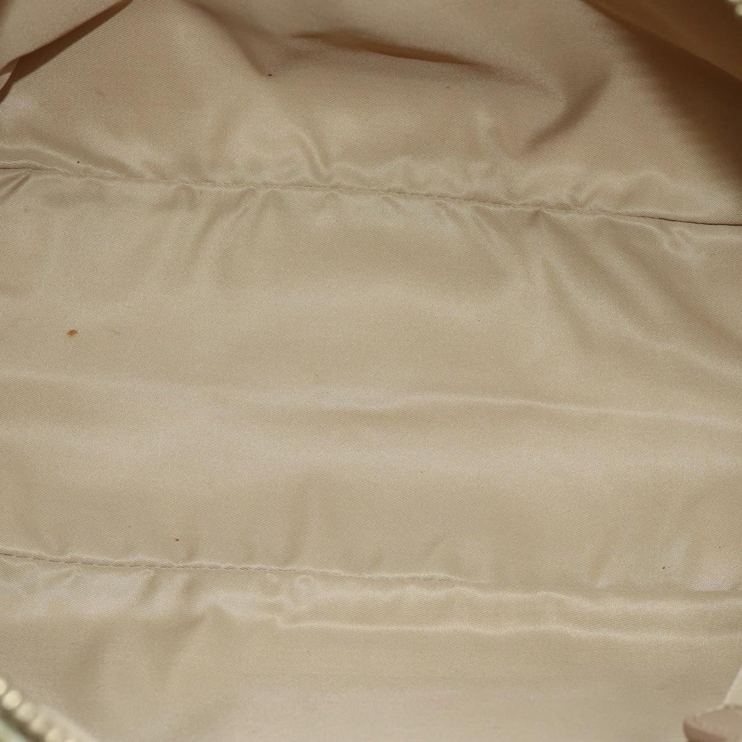 CHRISTIAN Top quality Dior Lady Top quality Dior Canage Hand Bag Nylon Beige Auth bs14404