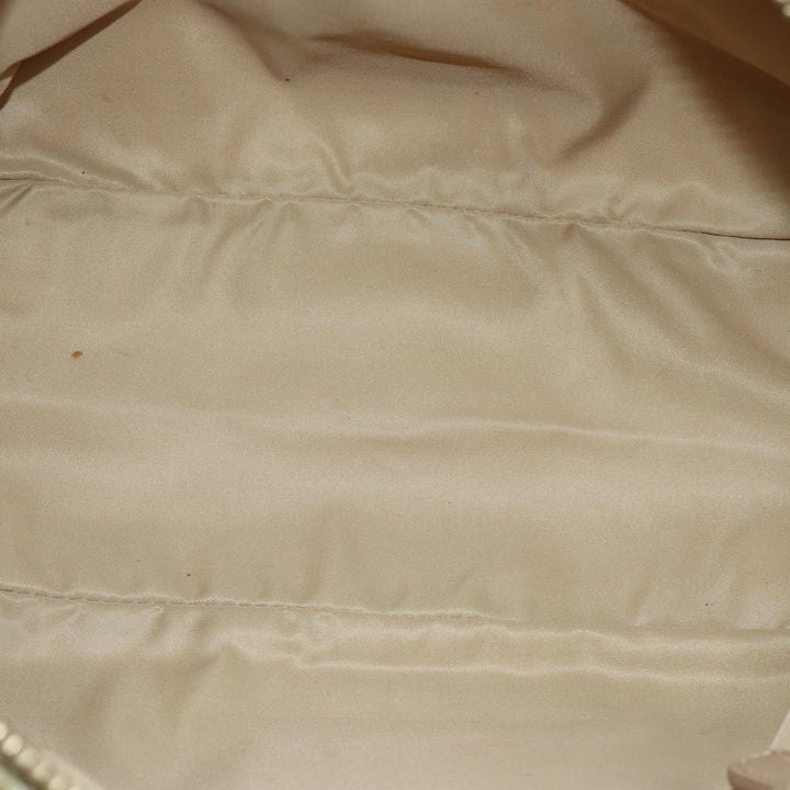 CHRISTIAN Top quality Dior Lady Top quality Dior Canage Hand Bag Nylon Beige Auth bs14404