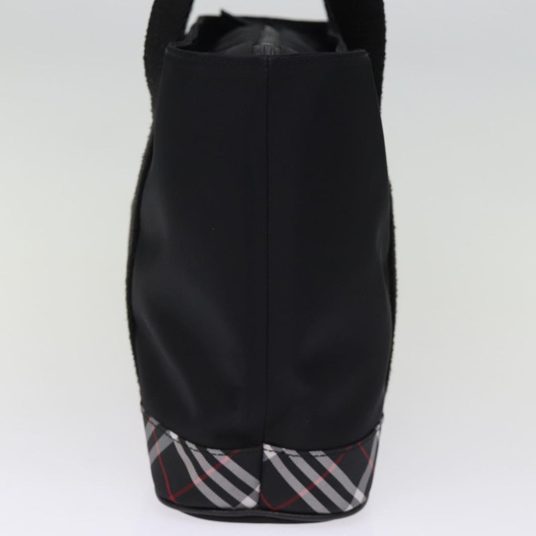 BURBERRY Nova Check Tote Bag Nylon Black Auth bs14408