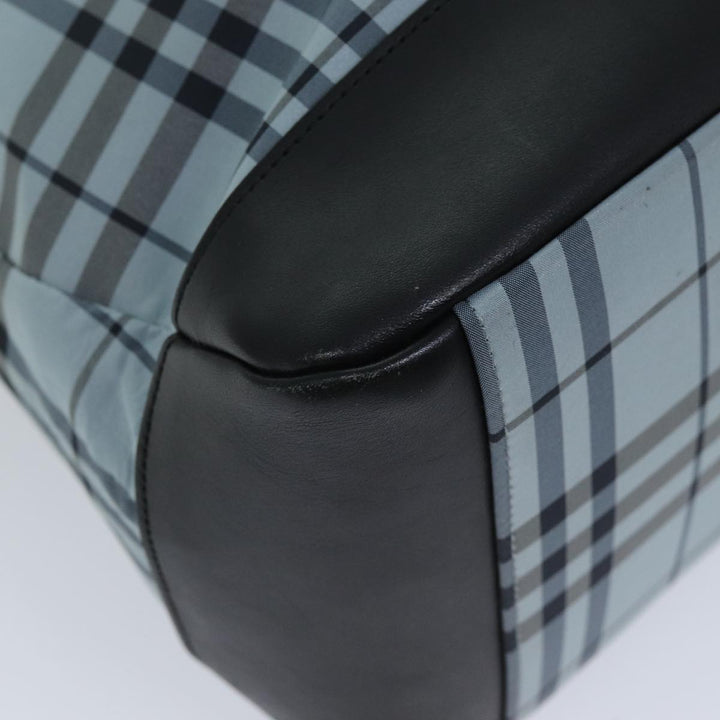 Burberry Nova Check Blue Label Tote Bag Nylon Blue Auth bs14429