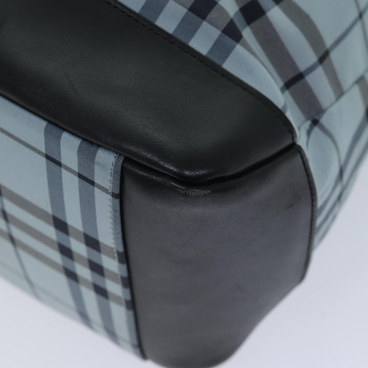 Burberry Nova Check Blue Label Tote Bag Nylon Blue Auth bs14429