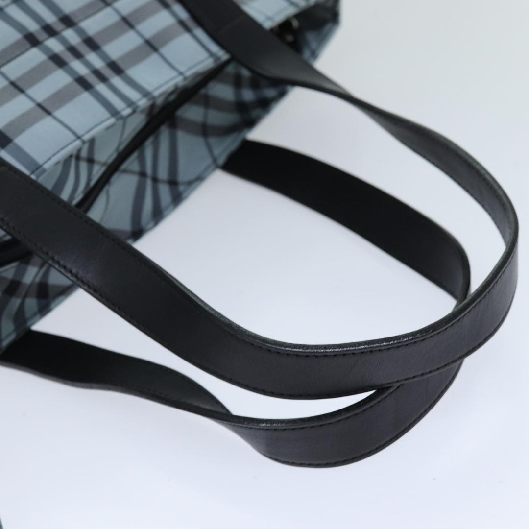 Burberry Nova Check Blue Label Tote Bag Nylon Blue Auth bs14429