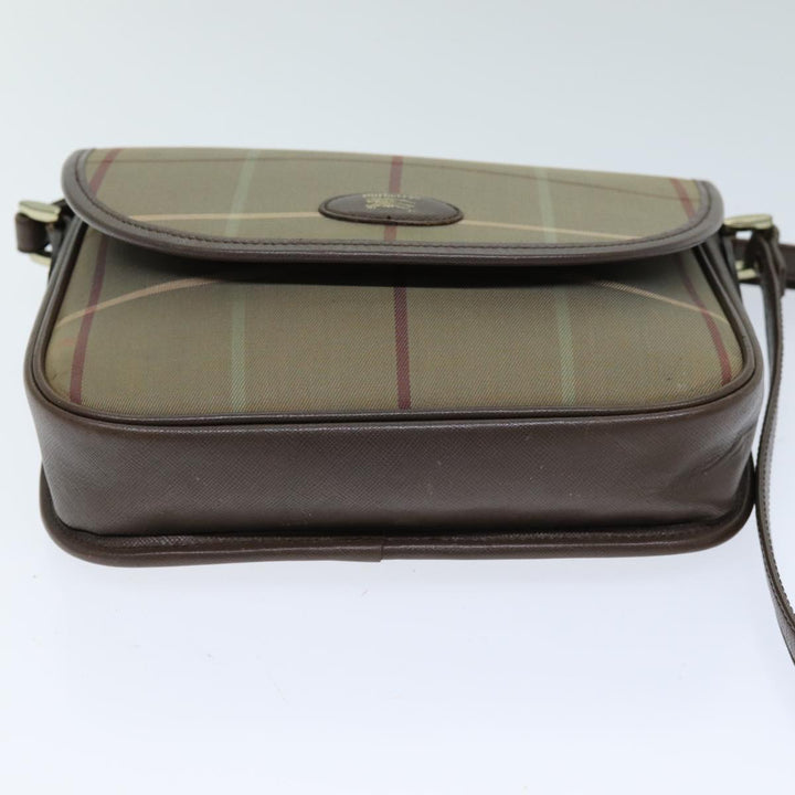 BurberrySs Nova Check Shoulder Bag Canvas Beige Auth bs14432