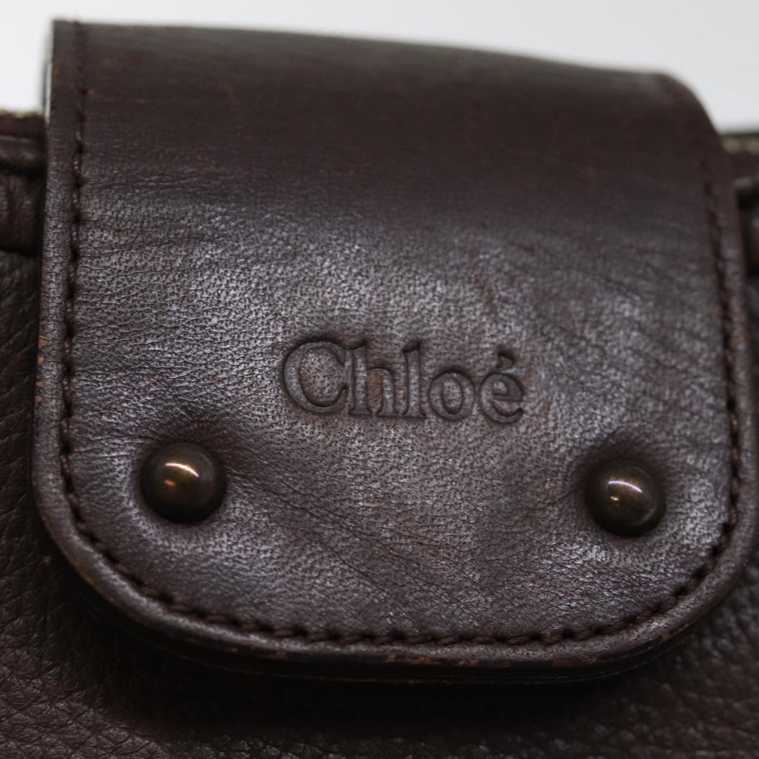Chloe Shoulder Bag Leather Brown bs14462