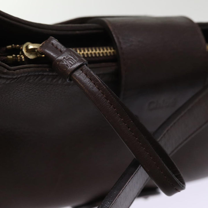 Chloe Shoulder Bag Leather Brown bs14462