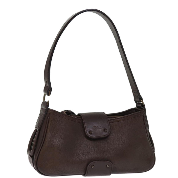 Chloe Shoulder Bag Leather Brown bs14462