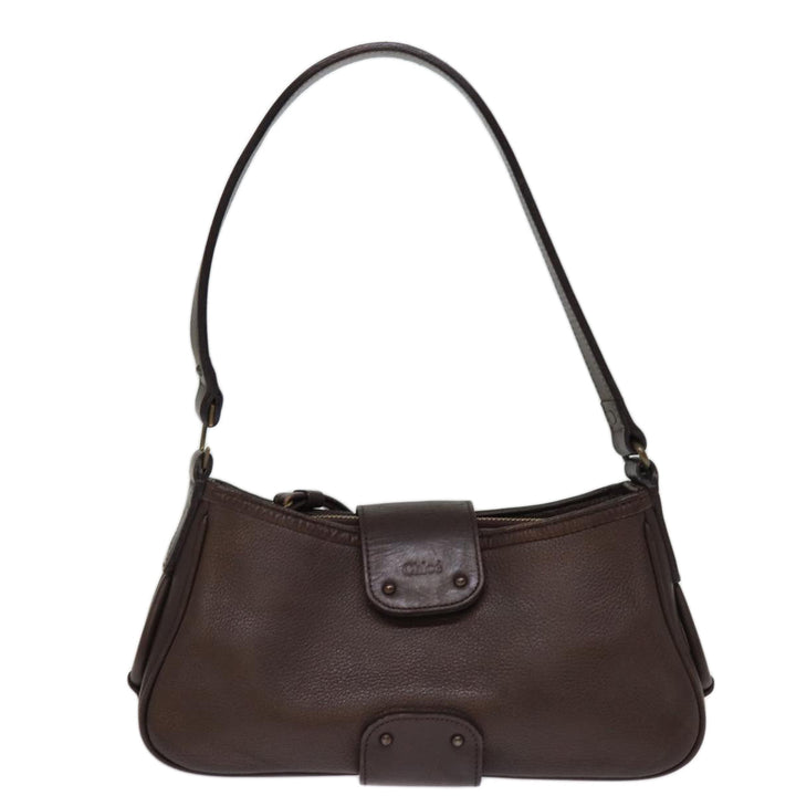 Chloe Shoulder Bag Leather Brown bs14462