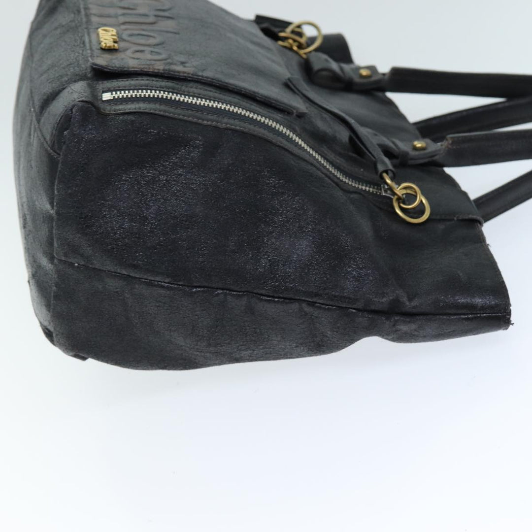 Chloe Hand Bag Leather Black bs14492