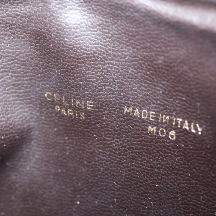 Celine C Macadam Canvas Clutch Bag Brown Auth bs14535