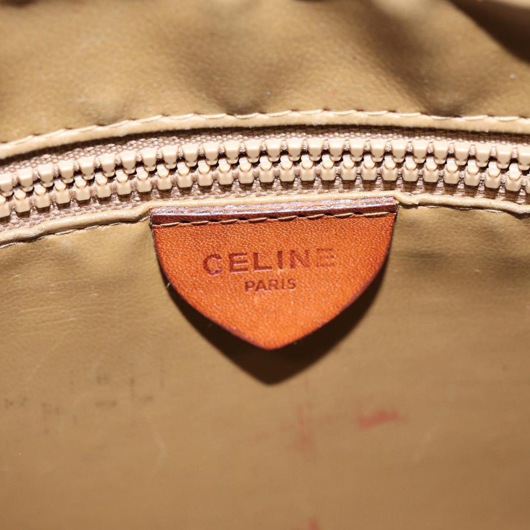 Celine Macadam Canvas Clutch Bag PVC Brown Auth bs14536