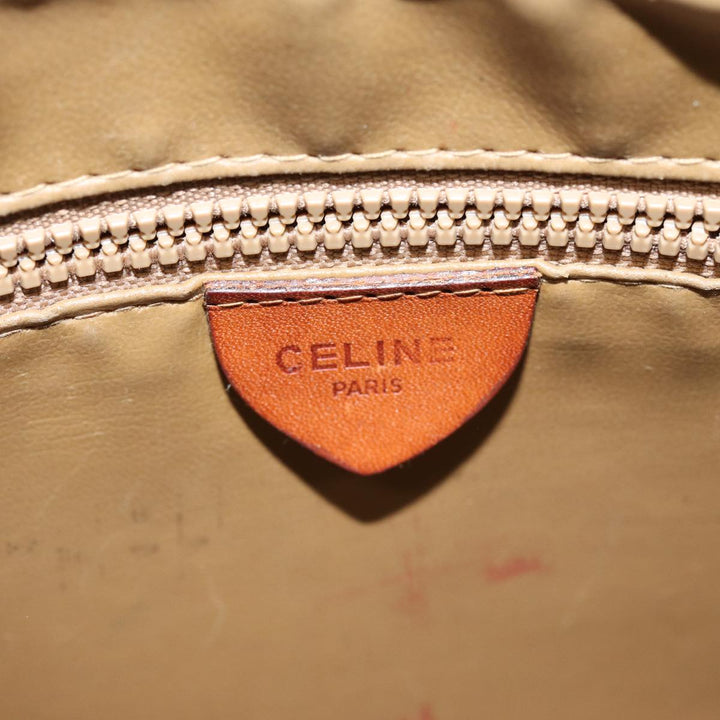 Celine Macadam Canvas Clutch Bag PVC Brown Auth bs14536
