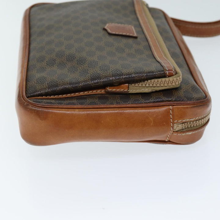 Celine Macadam Canvas Clutch Bag PVC Brown Auth bs14536