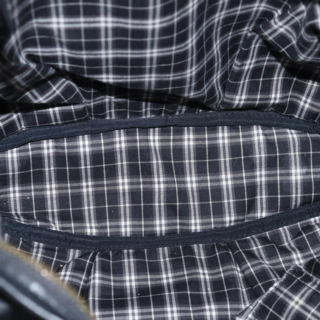 Burberry Blue Label Tote Bag Nylon Black Auth bs14565