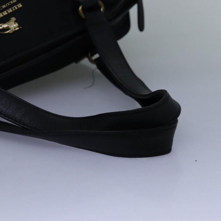 Burberry Blue Label Tote Bag Nylon Black Auth bs14565