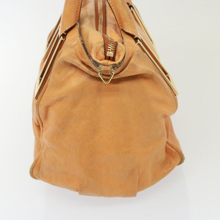 Chloe Shoulder Bag Leather 2Set Silver Brown bs14599