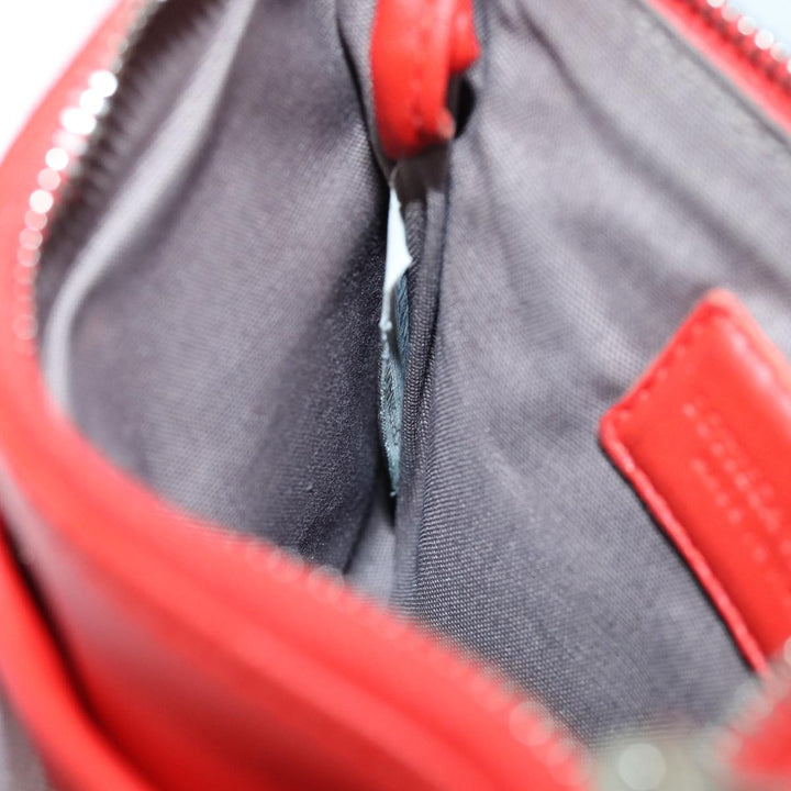 Bottega veneta INTRECCIATO Coin Purse Leather Red Auth bs14630
