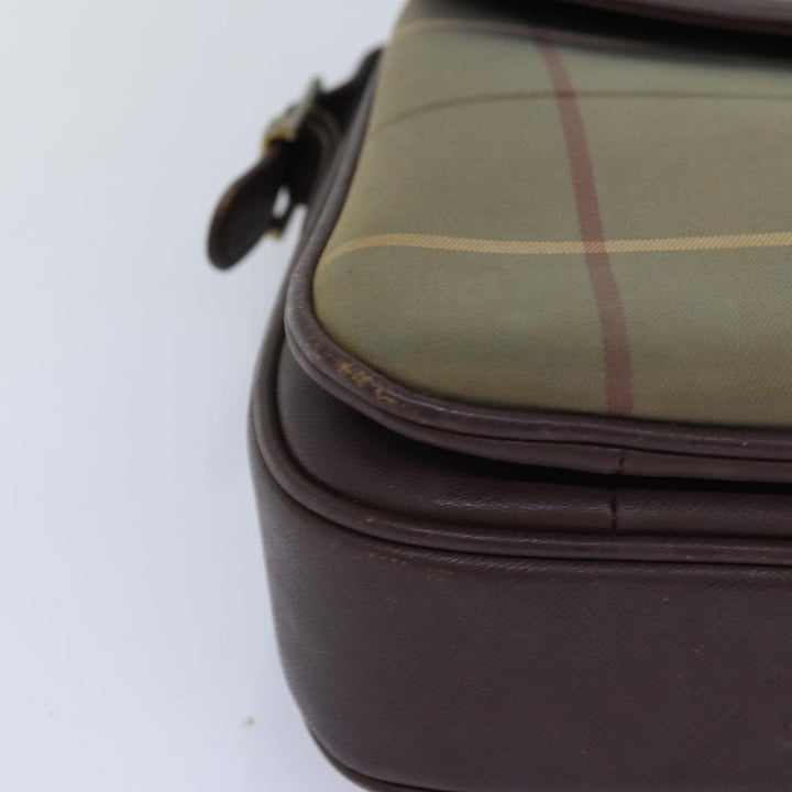 BurberrySs Nova Check Shoulder Bag Canvas Beige Auth bs14715