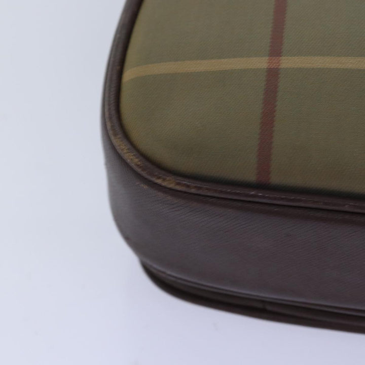 BurberrySs Nova Check Shoulder Bag Canvas Beige Auth bs14715