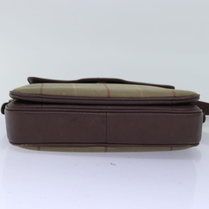 BurberrySs Nova Check Shoulder Bag Canvas Beige Auth bs14715