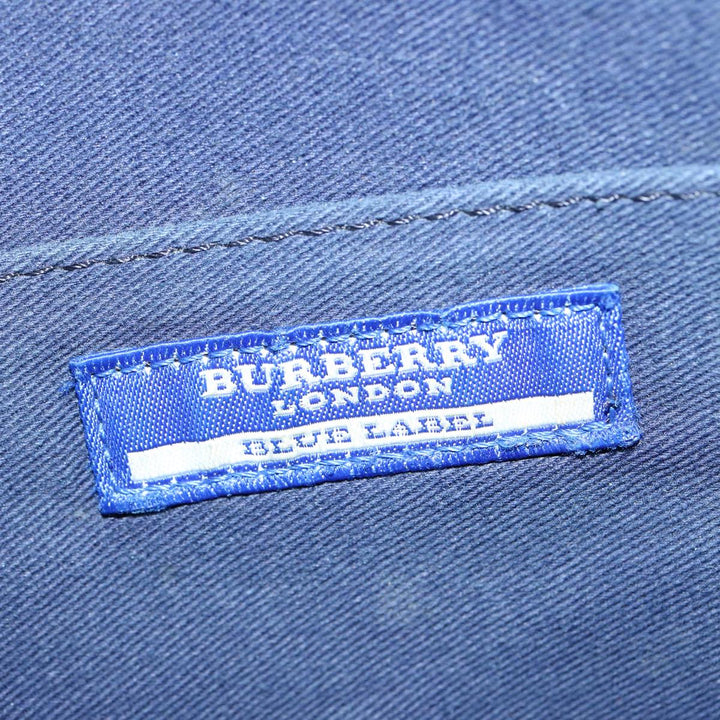 Burberry Blue Label Hand Bag Denim Navy Auth bs14732