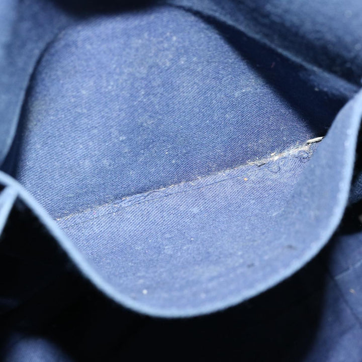 Burberry Blue Label Hand Bag Denim Navy Auth bs14732