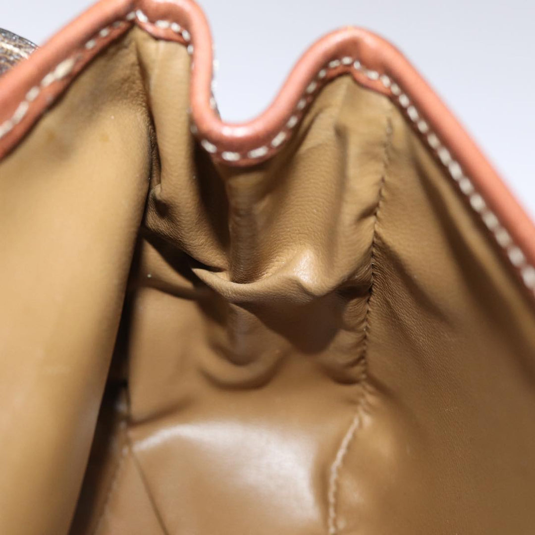 Celine Macadam Canvas Shoulder Bag PVC Brown Auth bs14797