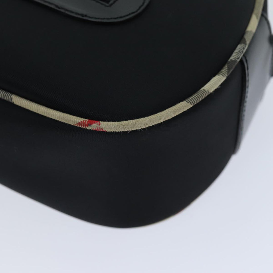 Burberry Hand Bag Nylon Black Auth bs14801