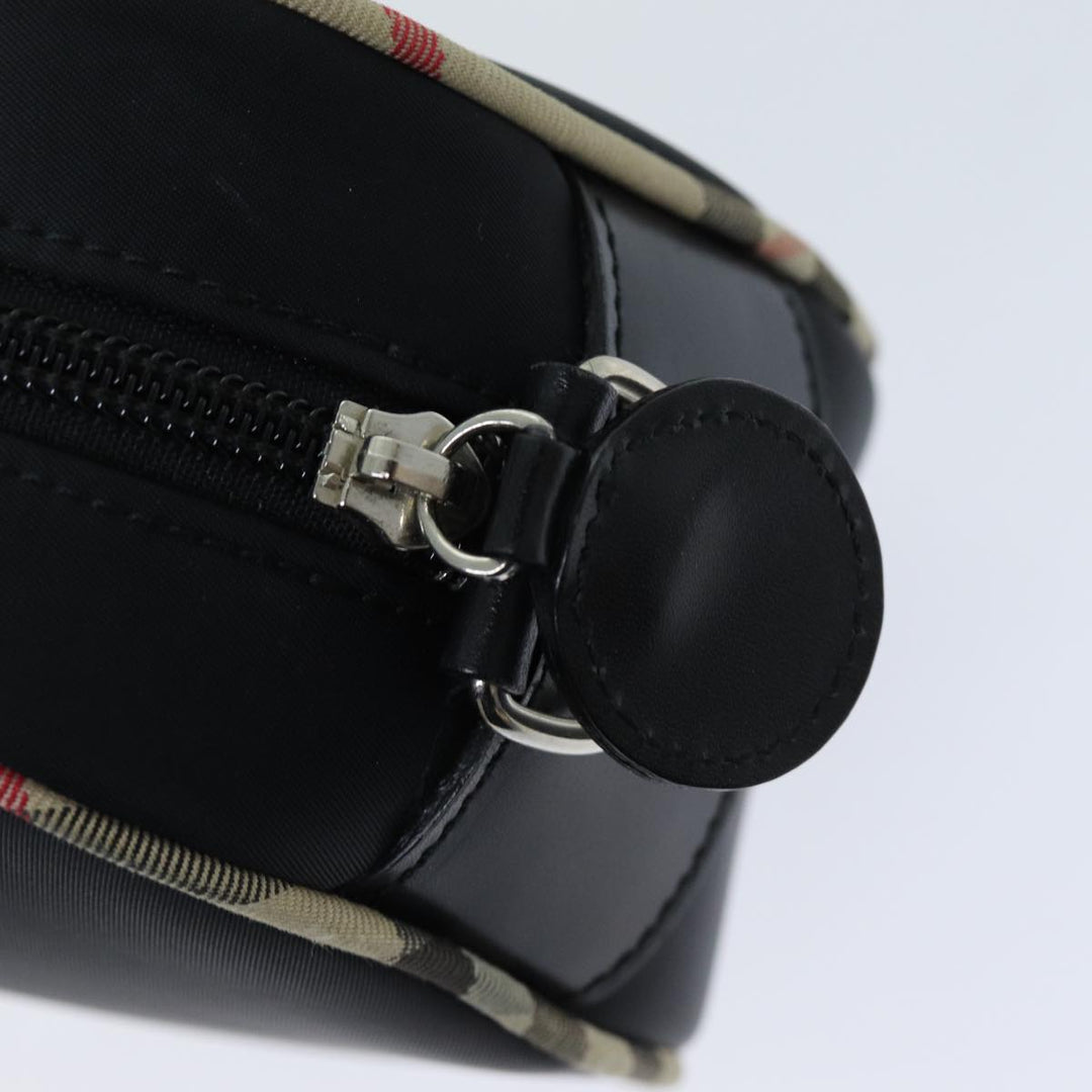 Burberry Hand Bag Nylon Black Auth bs14801