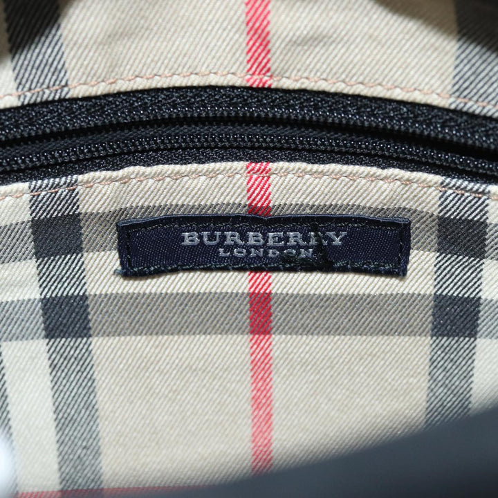 Burberry Hand Bag Nylon Black Auth bs14801