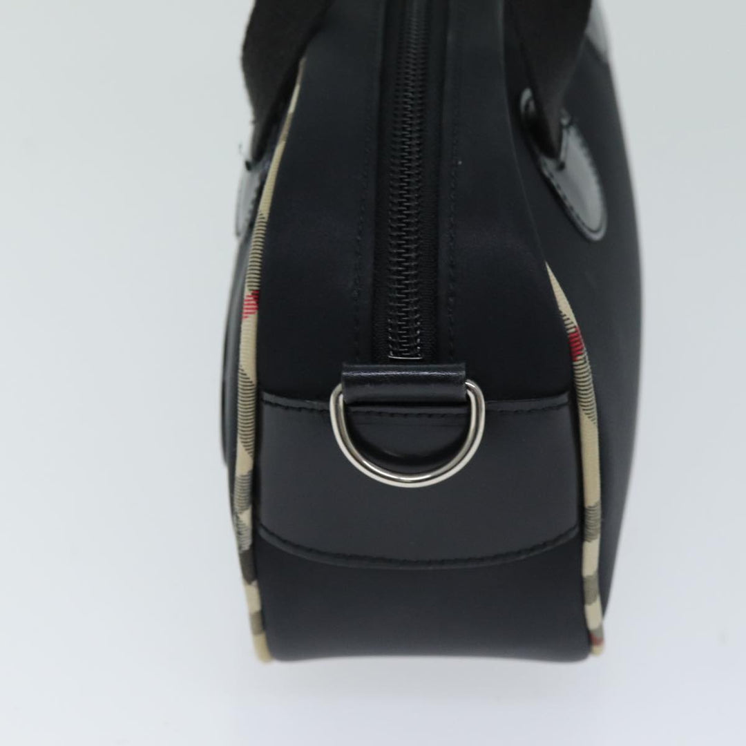 Burberry Hand Bag Nylon Black Auth bs14801