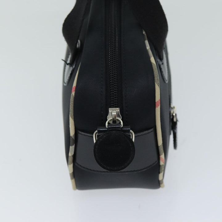 Burberry Hand Bag Nylon Black Auth bs14801