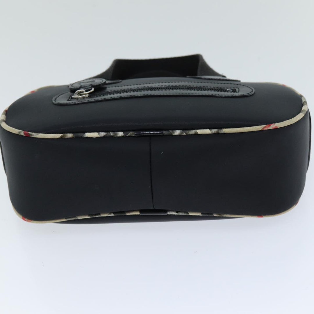 Burberry Hand Bag Nylon Black Auth bs14801