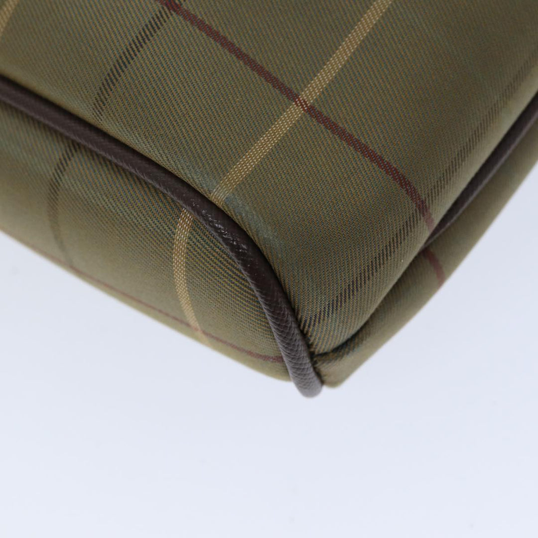 BurberrySs Nova Check Clutch Bag Canvas Beige Auth bs14803