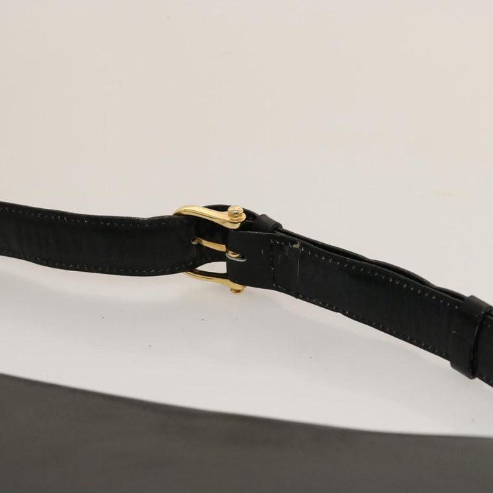 Celine Horse Carriage Shoulder Bag Leather Black  14806