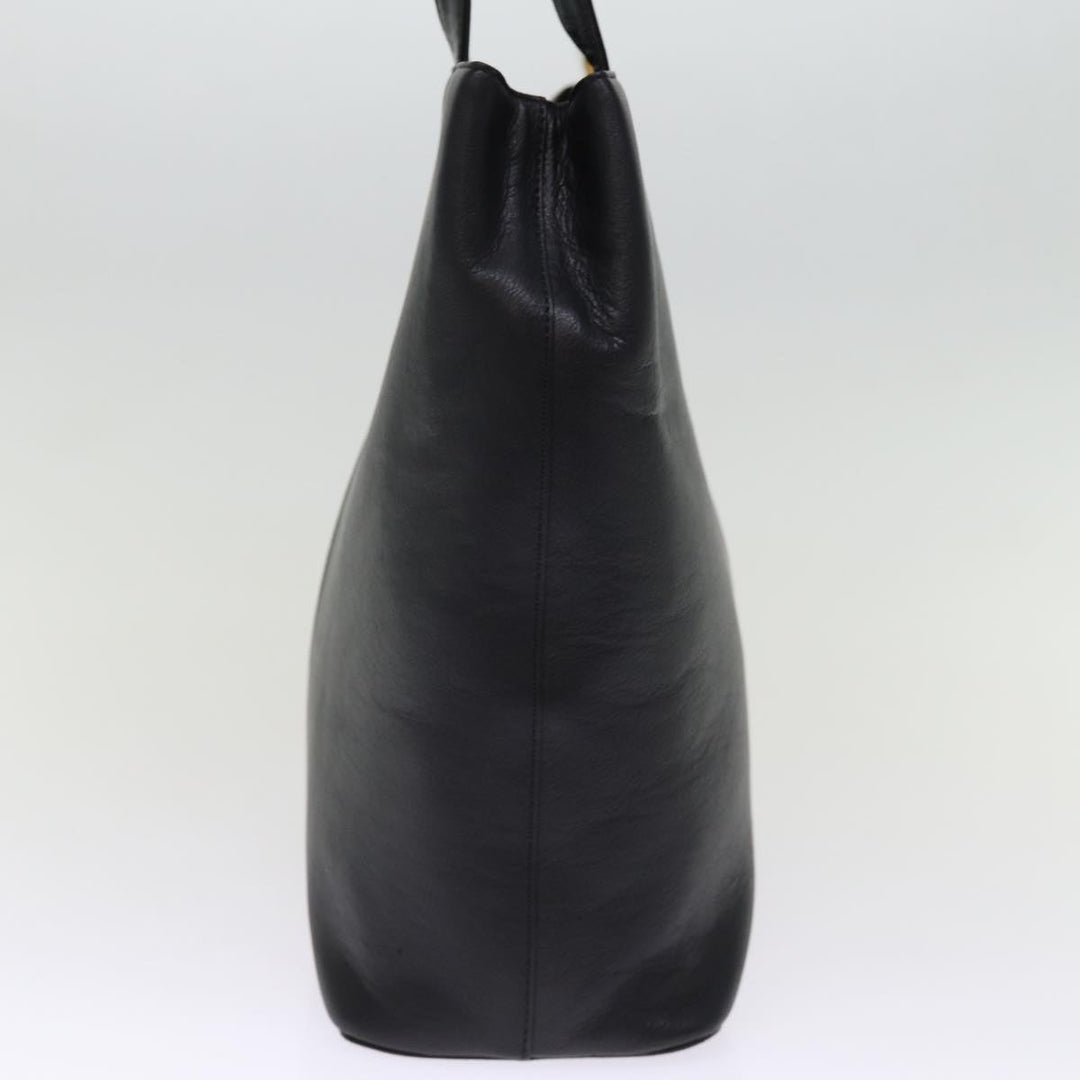 Burberry Shoulder Bag Leather Black Auth bs14825