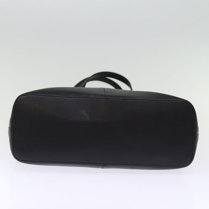 Burberry Shoulder Bag Leather Black Auth bs14825