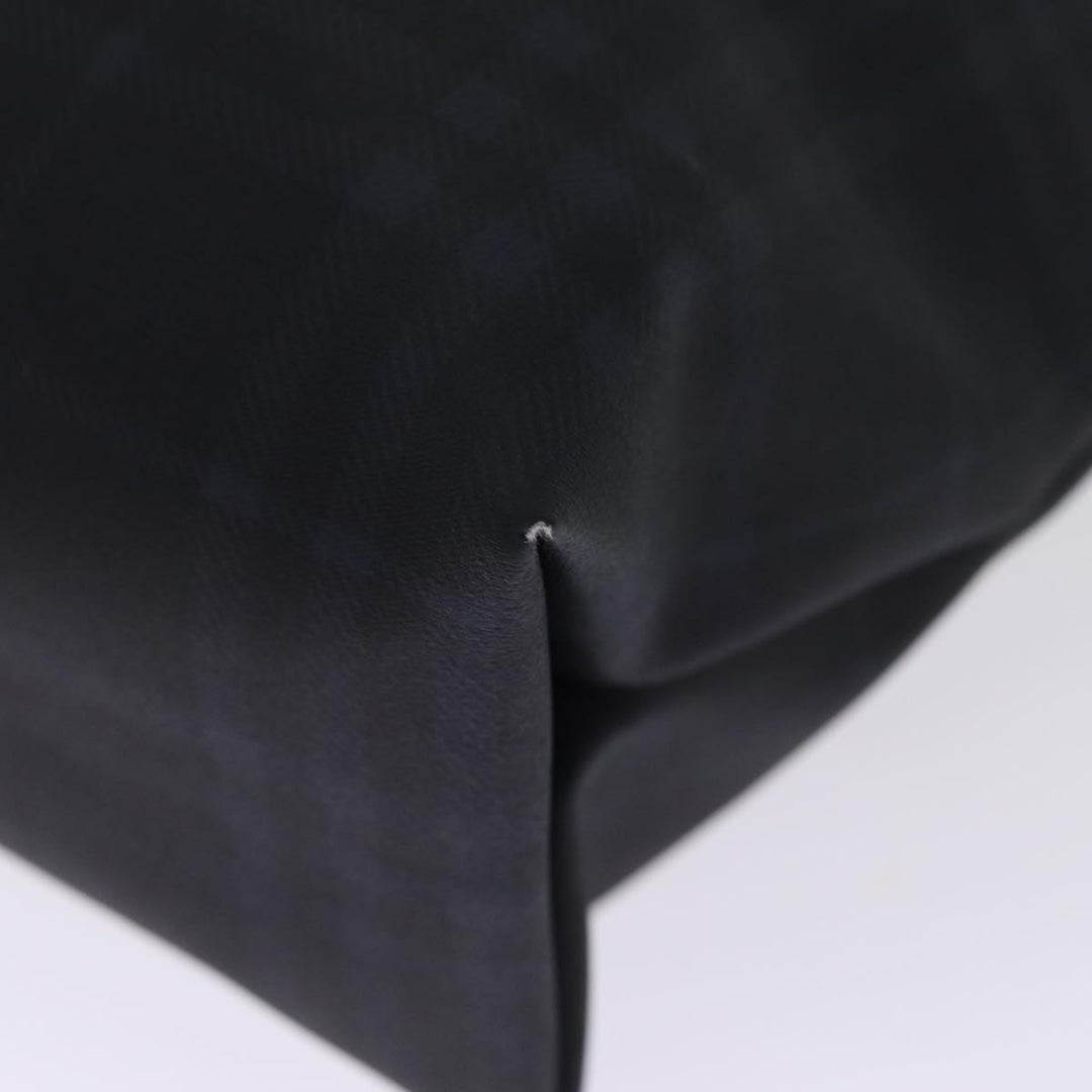 Burberry Nova Check Hand Bag Coated Canvas Black Auth bs14826