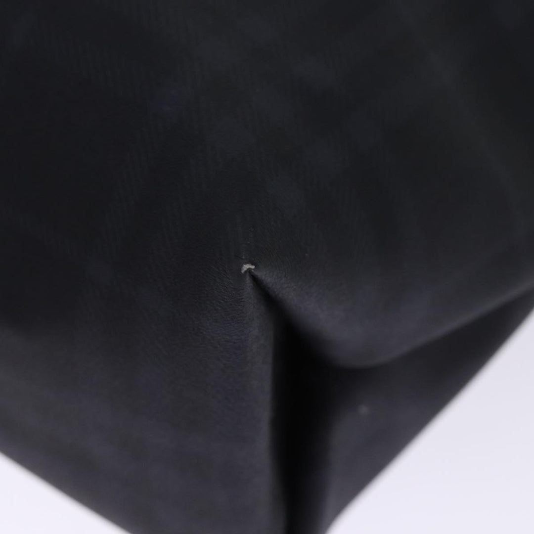Burberry Nova Check Hand Bag Coated Canvas Black Auth bs14826