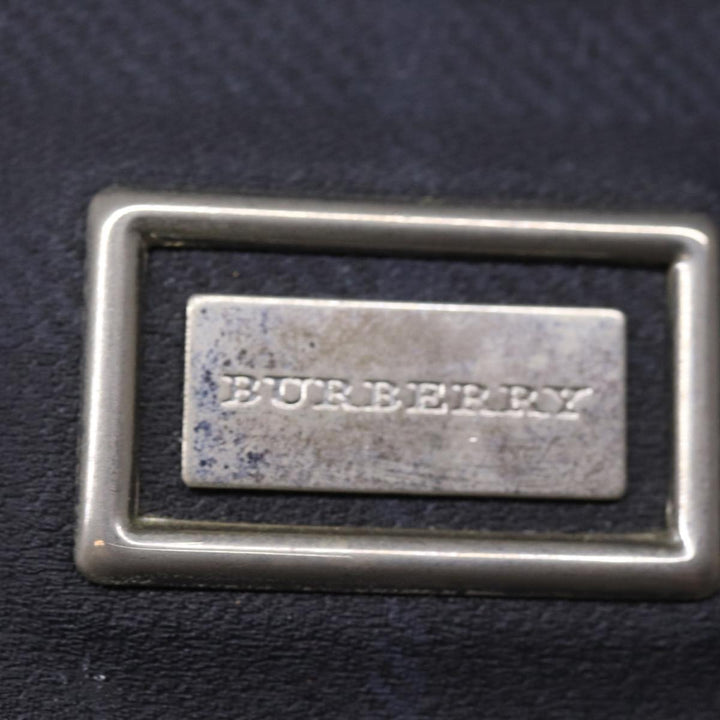 Burberry Nova Check Hand Bag Coated Canvas Black Auth bs14826