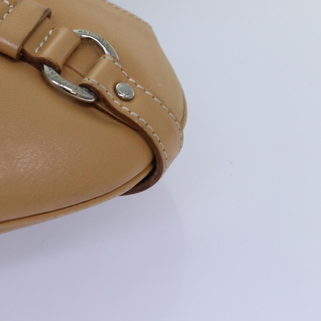Burberry Nova Check Shoulder Bag Nylon Beige Auth bs14832