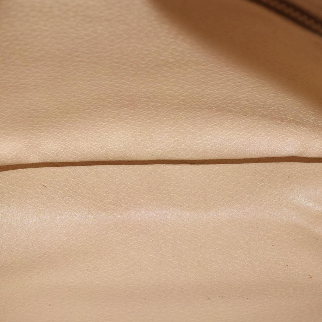 Celine Macadam Canvas Clutch Bag PVC Brown Auth bs14884