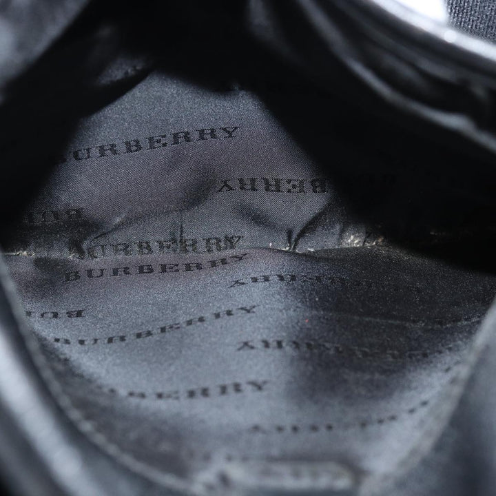 Burberry Nova Check Shoulder Bag Nylon Beige Black Auth bs14923