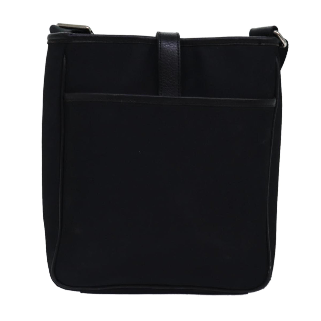 Burberry Nova Check Shoulder Bag Nylon Beige Black Auth bs14923
